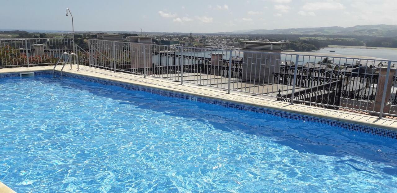 Ferienwohnung Atico Centrico Con Piscina Comunitaria Ribadeo Exterior foto